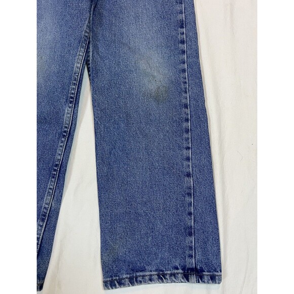 WRANGLER Straight Leg Jeans Blue Adjustable Waist Medium Wash | Boys Size 14 - Picture 5 of 16